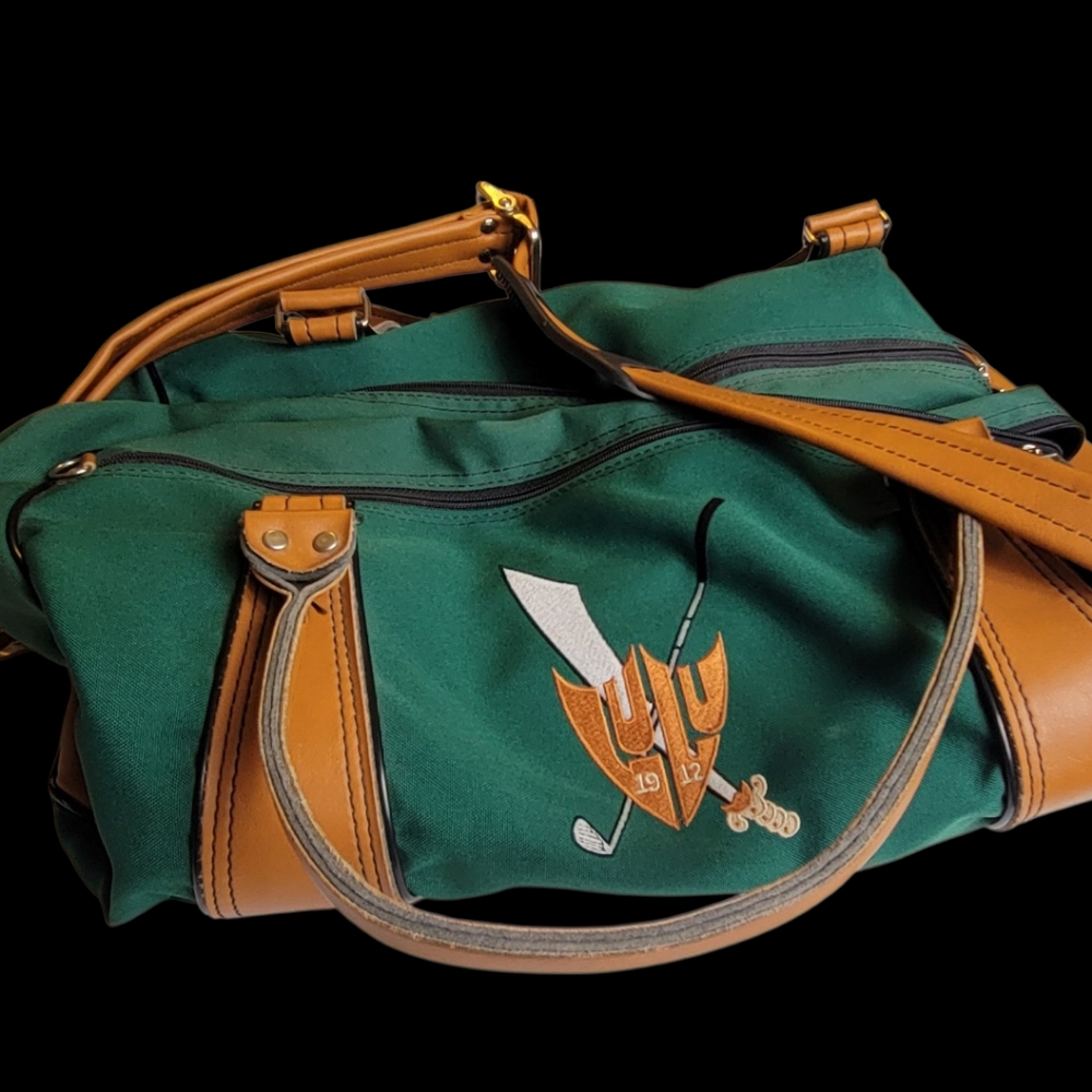 Rare Vintage Ron Miller Pro Model Overnight Travel Duffle Golf Bag Embroidered - Picture 10 of 12